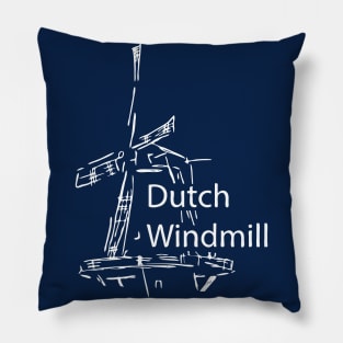 Dutch Windmill Pillow