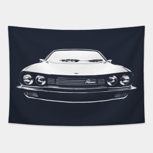 Austin Princess 1970s British classic car block white Tapestry