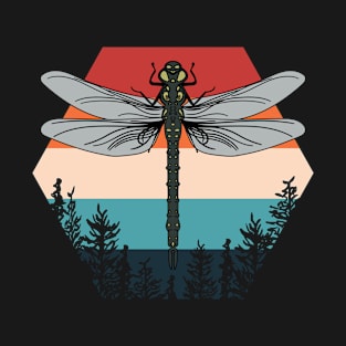 Retro Dragonfly Nature Insects T-Shirt