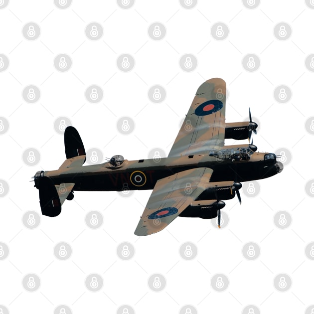 RAF Avro Lancaster Bomber WW2 by Dirty Custard Designs 