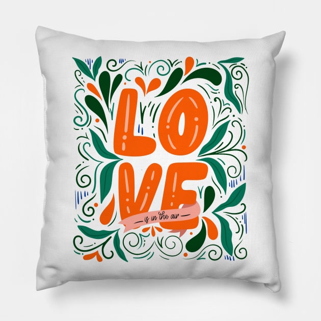 Love is In The Air Pillow by Mako Design 