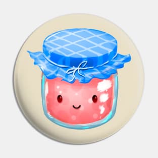 Cute Strawberry Jam Jar Pin