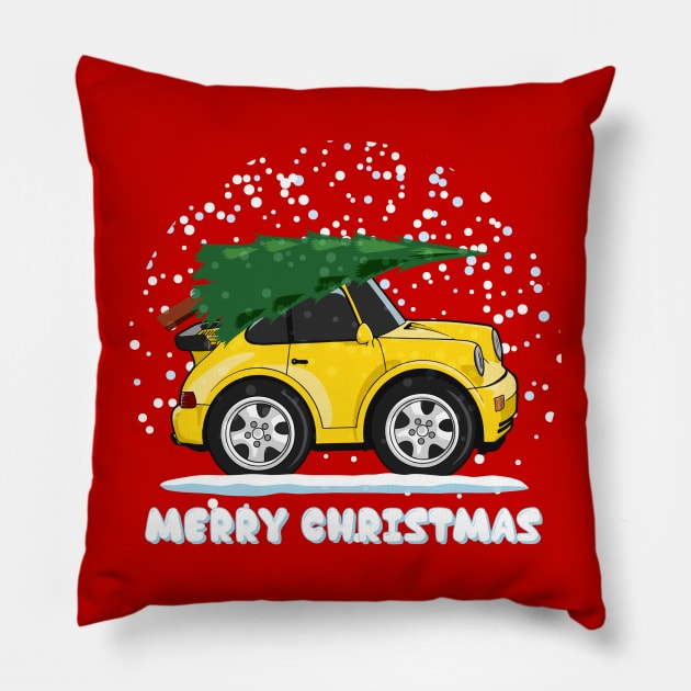 911 Caricature Xmas Pillow by HSDESIGNS