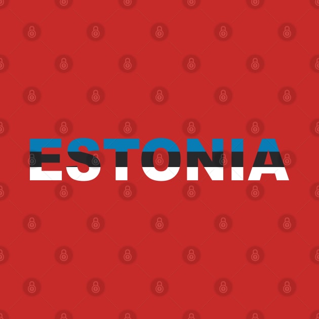 Flag Estonia Text by RubyCollection