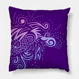 Scaly Swirly Abstract Art Pillow