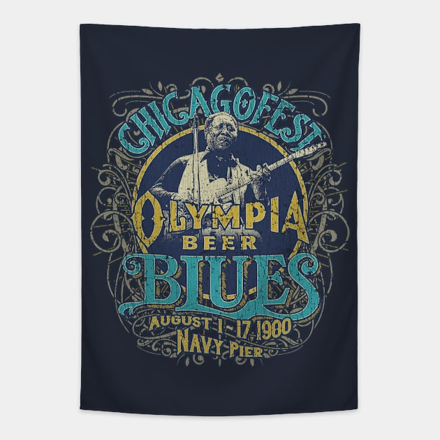 ChicagoFest Blues 1980 Tapestry by JCD666