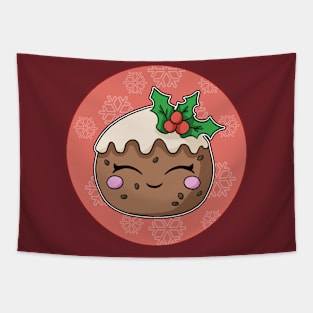 Happy Christmas Pudding Tapestry