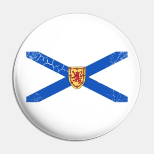 Nova Scotia Flag Canada Vintage Fade Pin