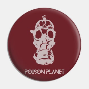 pollution planet, climate crisis, gas mask future Pin