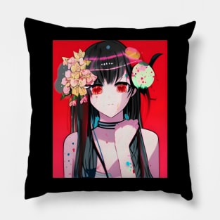 Anime Girl Waifu Japanese Aesthetic Kawaii Otaku Pillow