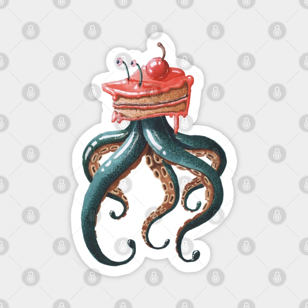 Monsterlicious - Alien Cake Magnet by Studio Mootant