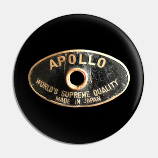 Apollo Retro Drum Badge Pin