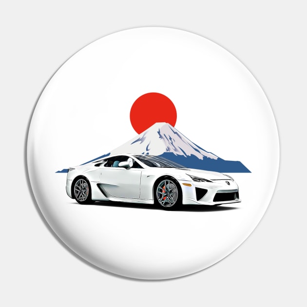 LFA Fuji JDM Japan Print Pin by Auto-Prints