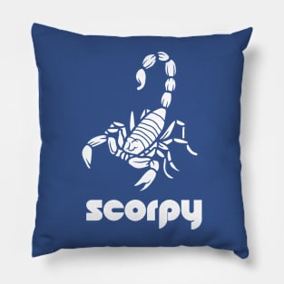 Scorpio - Scorpy white Logo T-shirt for Birthday Gift Pillow