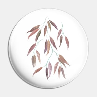 Eucalyptus leaves on marsala Pin