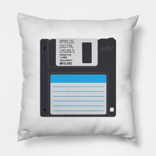 Floppy Disk (Charcoal Colorway) Analog / Computer Pillow