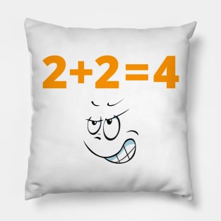 2+2=4 Pillow