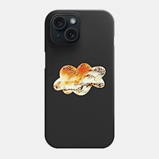 Cloud shape in orange and cream Phone Case