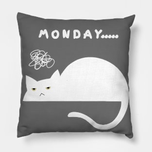 MONDAY VIBES (WHITE) Pillow