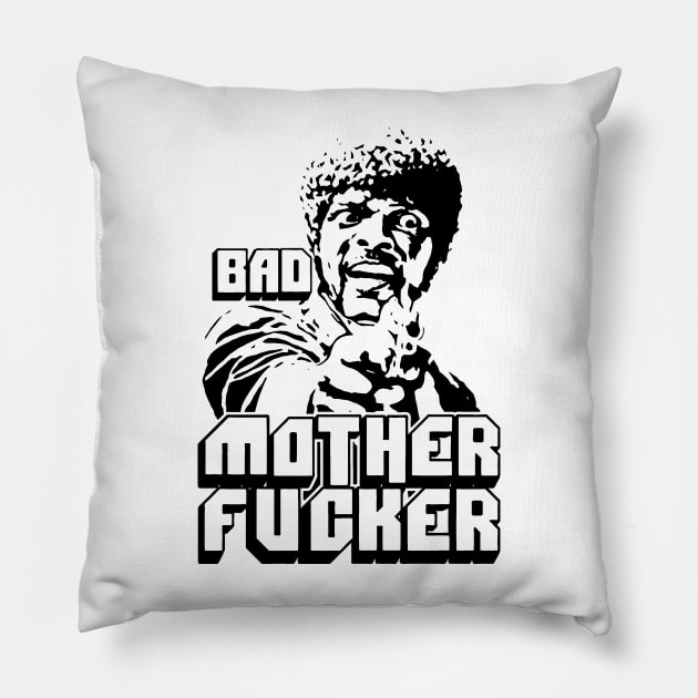 Pulp Fiction Bad Mother Fucker Pillow by CultureClashClothing