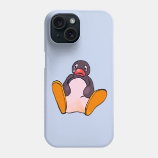 sad sitting penguin meme / pingu Phone Case