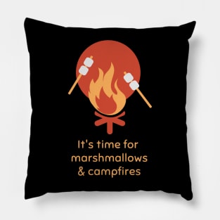 Campfires and marshmallows Camp Know Where 85 Pillow