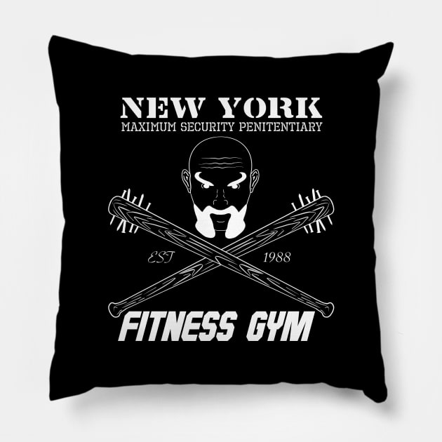 New York Penitentiary Fitness Gym Pillow by joefixit2