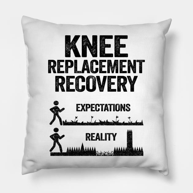 Knee Replacement Recovery Expectations Reality Pillow by Kuehni