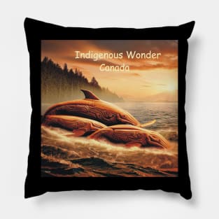 Canada Whales . Pillow