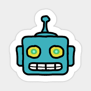 old robot head Magnet