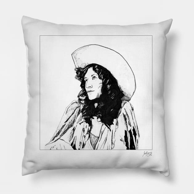 Sierra Ferrell Pillow by Jack Browning