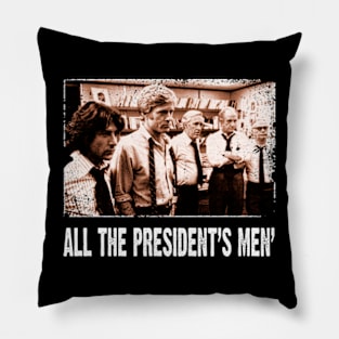 Woodward and Bernstein Journalism Heroes Movie T-Shirt Pillow