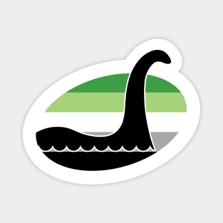 Aromantic Nessie Cryptid Pride Magnet