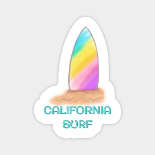 Rainbow Surf. California Surf Magnet