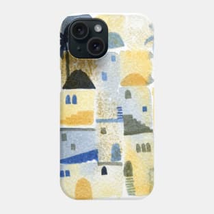 East Watercolor Abstract Townscape Phone Case