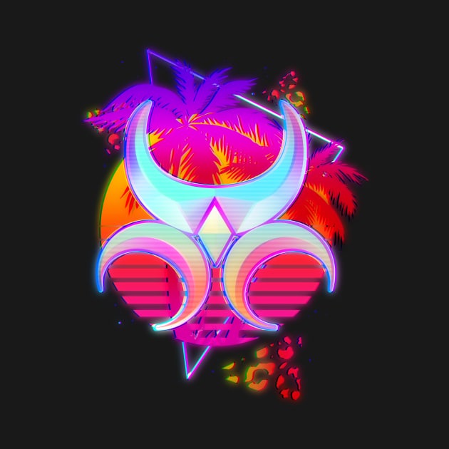 Synthwave Khajiit Emblem by Ilona's Store