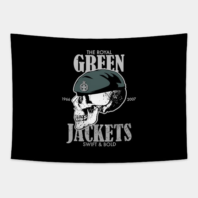 Royal Green Jackets (distressed) Tapestry by TCP