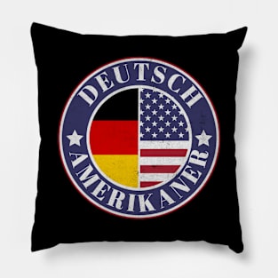 Deutch-Amerikaner - German American Badge - Germany Flag Pillow