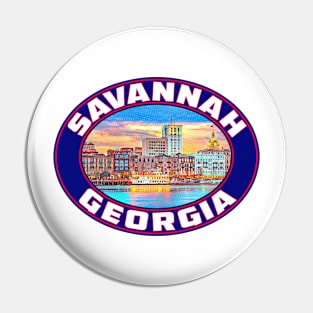 Savannah Georgia Vintage Travel Vacation Luggage Pin