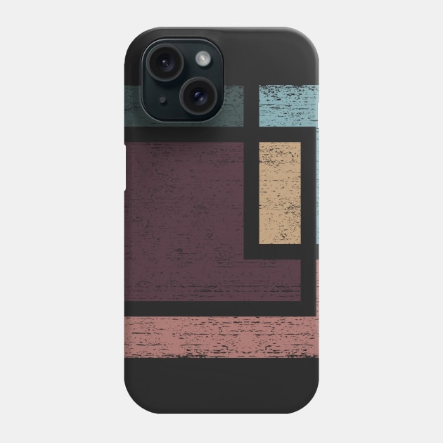 Abstract Geometry with Earth Tones Phone Case by ddtk