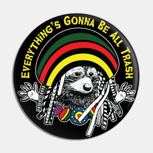 Rasta Raccoon Pin