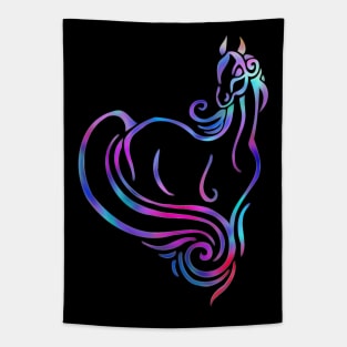 Colorful Horse Tapestry