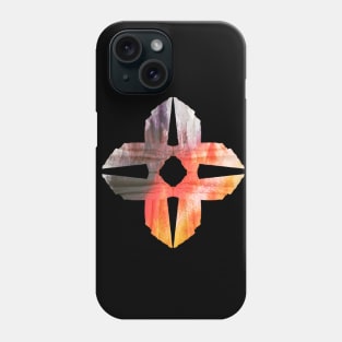 Abstract symbol in orange watercolor Phone Case