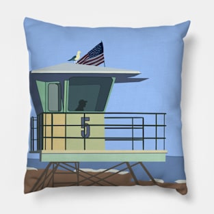 Lifeguard Station #5 Pillow