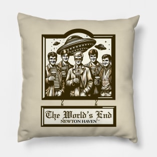 The World's End Pub Sign Pillow