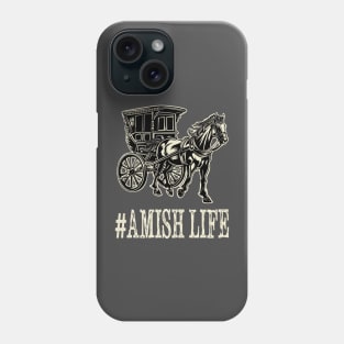 Vintage Amish Buggy Horse Rural transportation Horse & Buggy Phone Case