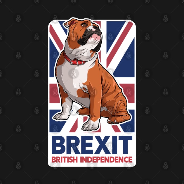 Brexit English Bulldog Union Jack Flag by CultTees