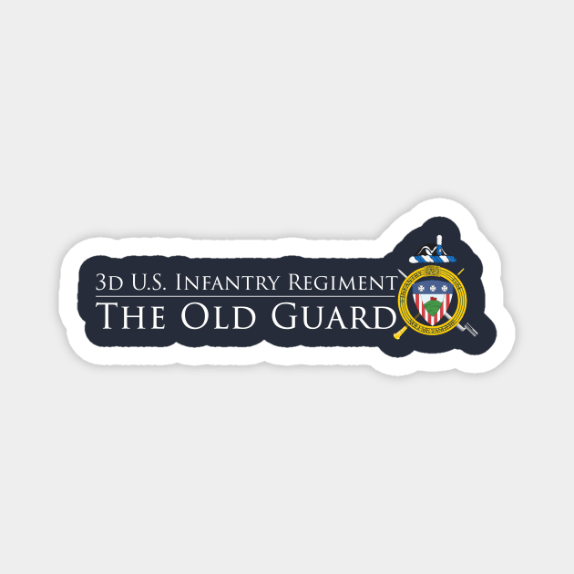 The Old Guard - white lettering Magnet by toghistory