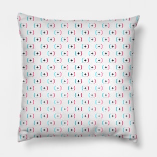 TikTok app button. Pattern design - Light version Pillow