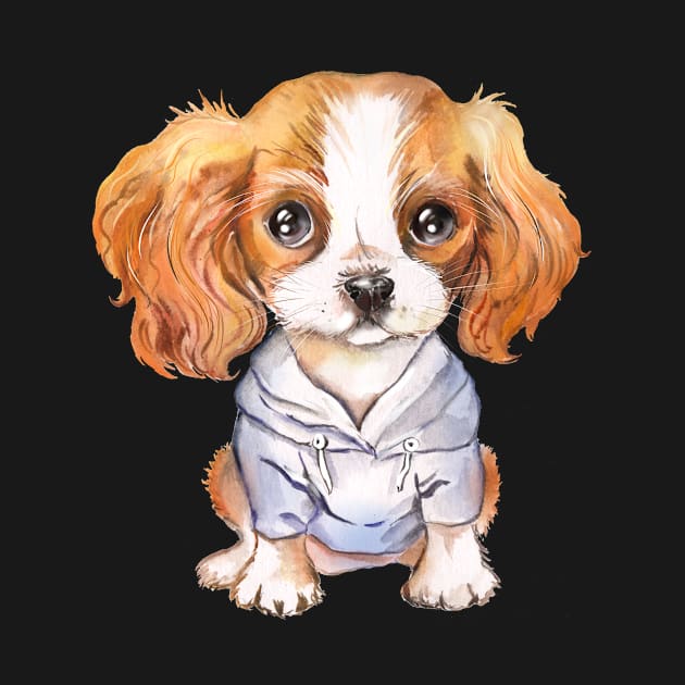 Spaniel dog with love by Lever K mauldin